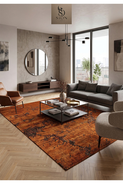 SionFabric Yıkanabilir Halı Kaymaz Taban Leke Tutmaz Salon Halısı Mutfak Halı...