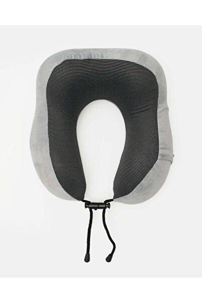 REDTAG Grey Memory Foam Neck Pillow