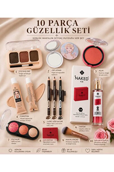 VitaMood Yaşam 10-Piece Makeup Set: the Indispensables of Everyday Beauty