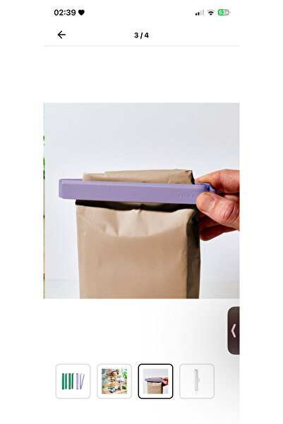 IKEA BEVARA Paket Mandalı , yeşil , lila , 6 adet