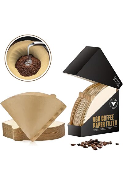 Arabest 100-Pack Coffee Filter Papers,Brown Japanese Material Cone Shaped Siz...