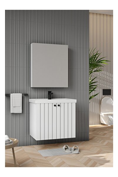 Wons Bathroom Paris 65 cm Beyaz Banyo Dolabı