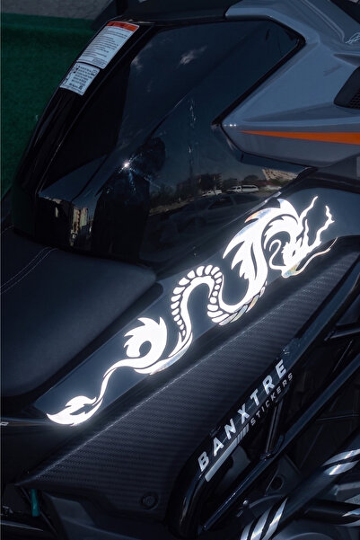 Banxtre Cfmoto Nk250 Compatible Reflective Dragon Design Middle Fairing Stick...