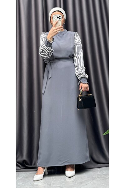 NİSUM MODA Zebra Pattern Dress