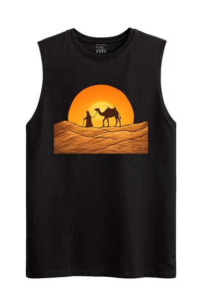 Rabona Fashion Arabian Camel Trek Sleeveless Tank Top