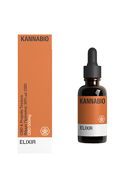 KANNABIO Ελιξίριο Εκχύλισμα Πρόπολης 30% με CBD 500mg 20ml