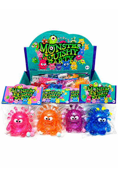 Squishy Антистрес играчка чудовище, мека и еластична, цветен герой, модел изн...