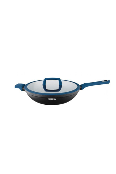Arshia CO 135 Wok Pan 32 cm with Lid – German Greblon Non-Stick, Induction Ba...