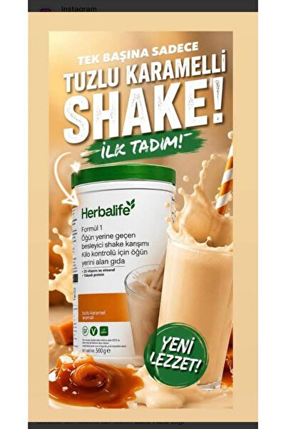 Herbalife Formül 1 Tuzlu Karamel Shake YENİ ÜRÜN