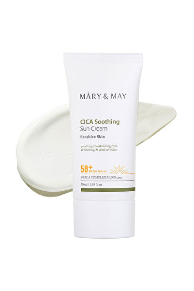 Mary & May CICA Καταπραϋντική Αντηλιακή Κρέμα Προσώπου SPF 50+ 50 ml