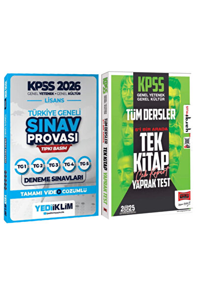 Yediiklim Yayınları 2026 KPSS Lisans GY-GK Türkiye Geneli Video Çözümlü Denem...