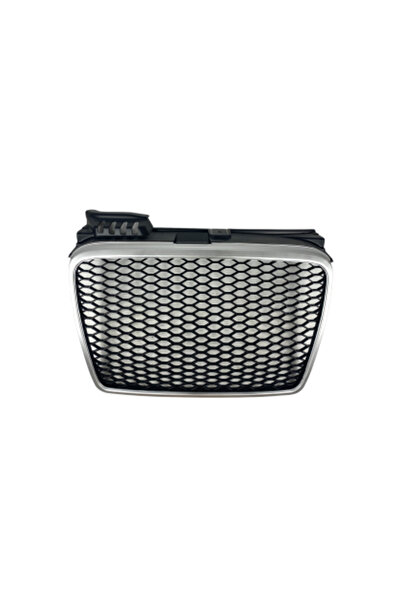 OEM Μάσκα χωρίς σήμα για Audi A4 B7 (2004-2008) - RS LOOK ασημί - ματ