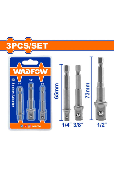 WADFOW 3 Pcs Socket adaptor