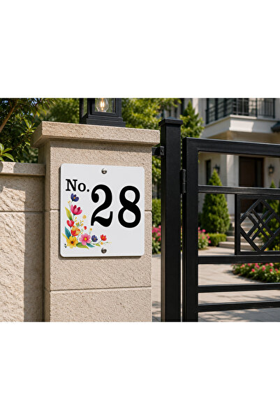 zafrakreklam SİTE- APARTMAN- KAPI - VİLLA - DUVAR - BAHÇE TABELA NUMARA 20x20...