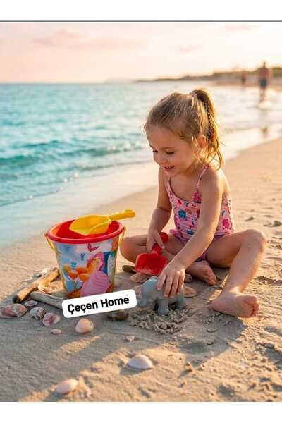 ÇEÇEN HOME 3-Piece Kids Beach Bucket Set - Sea and Sand Play Set Including Sh...