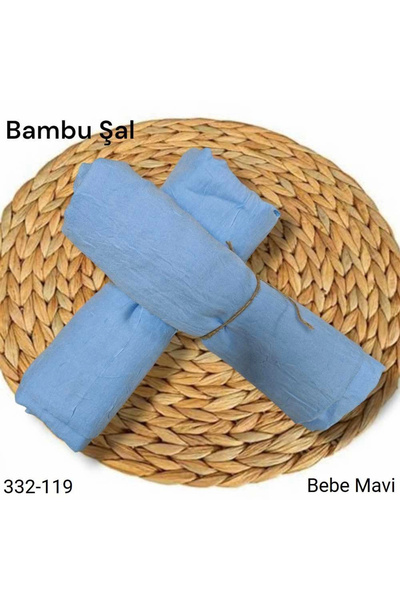 Genel Markalar Bambu Kraş Şal (Bebe Mavisi) 332-119