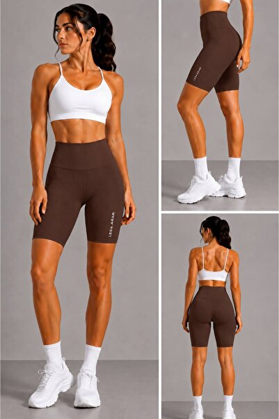 VERA LİFE Women's High Waist Tightening Biker Shorts