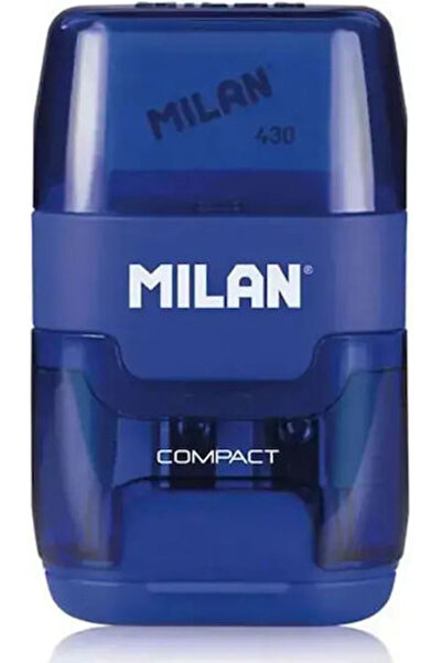 OEM Ξύστρα Μολυβιών Milan με Κάννη και Γόμα 1204703116 Μπλε