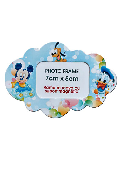 PersonalizatCuStil Rama foto baby Mickey cu suport magnetic-Marturie botez 13...
