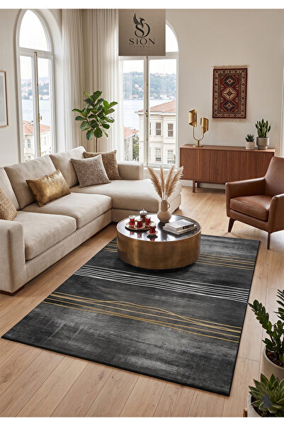 SionFabric Yıkanabilir Halı Kaymaz Taban Leke Tutmaz Salon Halısı Mutfak Halı...