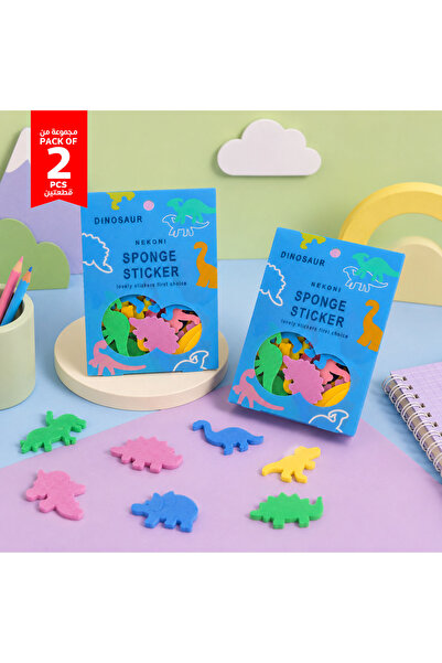 Midi Sponge Dinosaur Sticker Set - Nekoni