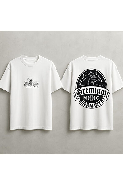 MAGORS Oversize Rebel and Warlocks Printed Biker Club Back Printed Premium Un...