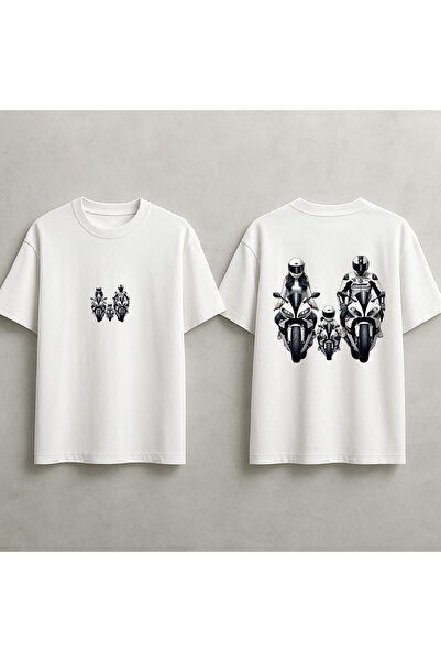 MAGORS Oversize Biker Club Back Printed Premium Unisex T-Shirt