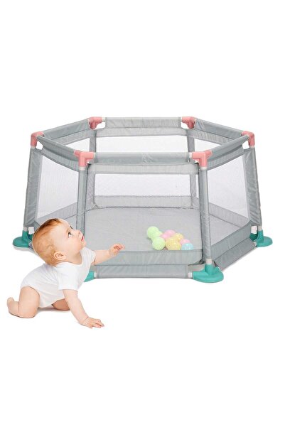 DAY BY DAY Baby Playpen and Bed with 10 Balls for Playing