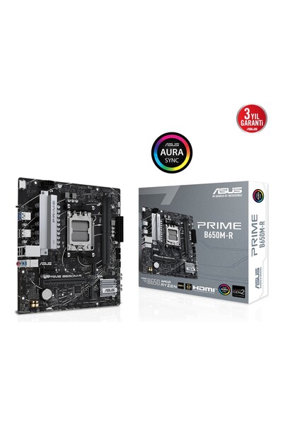 Universal ASUS PRIME B650M-R AM5 DDR5 7200 HDMI 2xM2 AURA RGB 2.5GLAN mATX