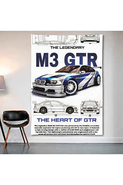 Geek Cultcha M3 Gtr Wall Covering Wall Tapestry First Quality Satin Fabric Po...