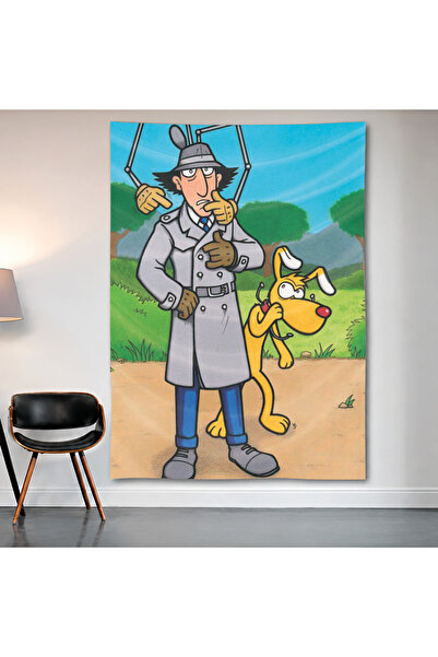 Geek Cultcha Inspector Gadget Wall Covering Wall Tapestry First Quality Satin...