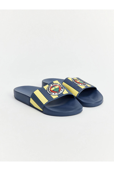 LC Waikiki Lcw Steps Navy Blue Fenerbahçe Printed Boys' Slippers