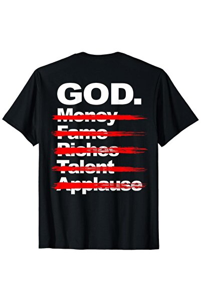 En22 Men'S Black T-Shirt Featuring Striking Print in Red White That Reads 'GO...