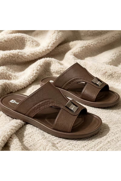 Bleco Retro-style men's casual sandals, stylish men's slippers, soft and comf...