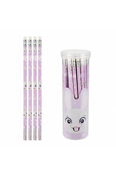 Starpak Creioane HB cu radiera Rabbit, set 48 bucăți în tub