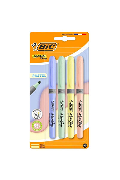 Bic Set 4 markere Grip pastel multicolor