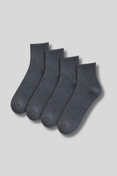 Ada Çorap & İç Giyim Men's 4-Pack Cotton Sole Towel Mid-Length Sports-Tennis ...