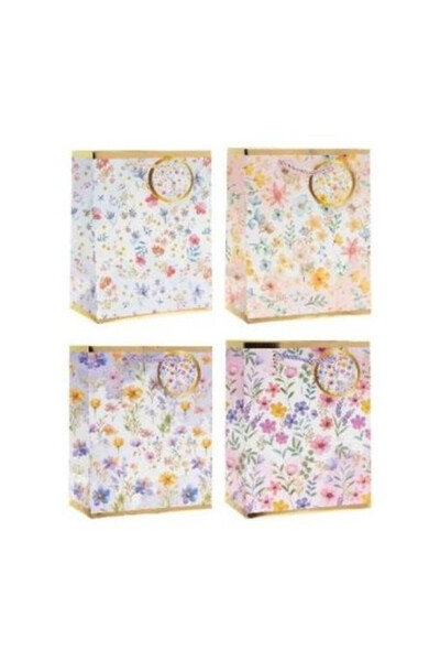 OEM Geanta cadou Rozette multicolor 18x23x8 cm