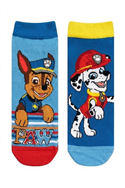 NİCKELODEON Lisanslı Paw Patrol 2'li Kız Erkek Çocuk Patik Pamuklu Çorap Günl...