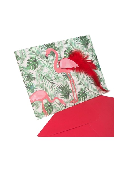 Fresh Felicitare flamingo pentru aniversare/onomastica, Fresh, Multicolor