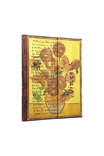Paperblanks Caiet notebook Van Gogh Sunflowers, linat, coperta tare, Multicolor