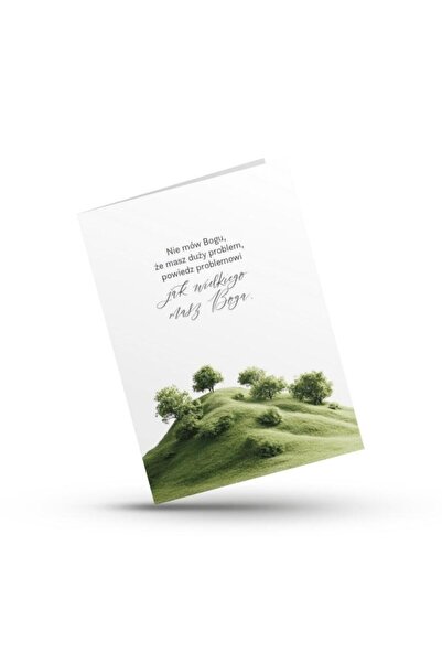 Szaron Felicitare pliabila Szaron, carte postala cu citatul Ioan 14:6, peisaj...