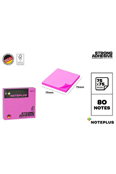OEM Hartii autoadezive MP Main Paper 75x75 mm 80 coli roz