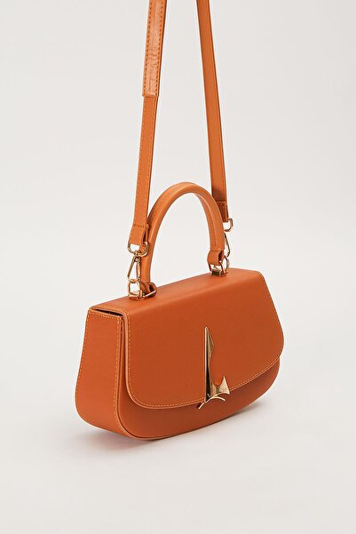 Levidor Camel Asymmetrical Design Handbag