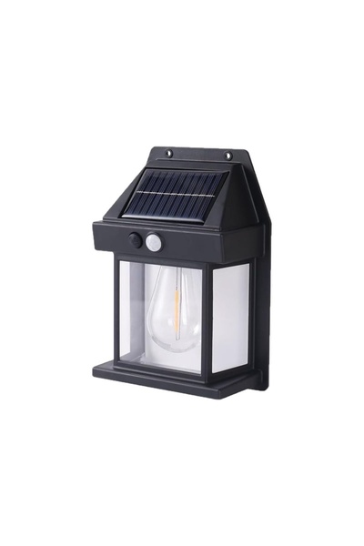 YBOSHOP Lampă solară de exterior cu senzor de mișcare, 3 moduri, lumină caldă...