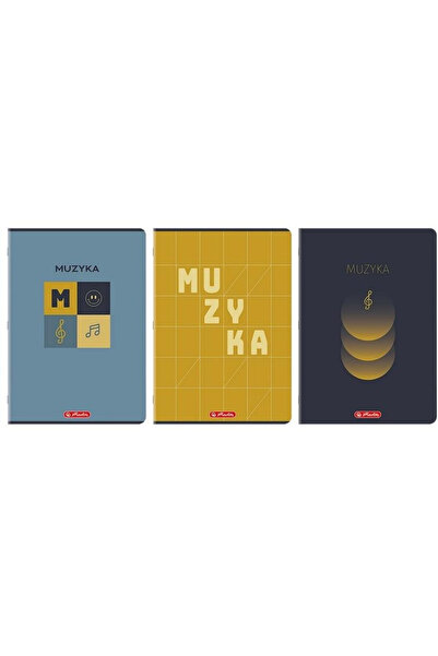 Herlitz Caiet partituri/caiet de muzica A4, 16 foi, cu portativ (5 linii), mu...