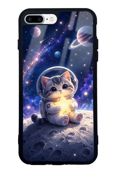 Spoyi iPhone 7 Plus Starlight Space Kitty Design Glossy Phone Case