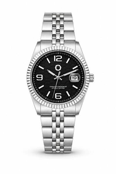 CüzCan Serpent Black 41 mm Black Dial Steel Band Calendar Unisex Quartz Wrist...
