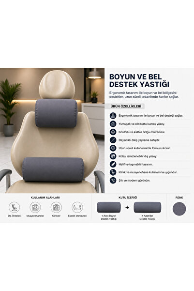 Genel Markalar Diş Üniti Boyun ve Bel Destek Yastığı – Ergonomik Hafızalı Sün...