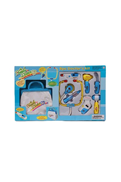 Leno 9-Piece Kids Doctor Play Set With Carrying Bag And Accessories - Blue